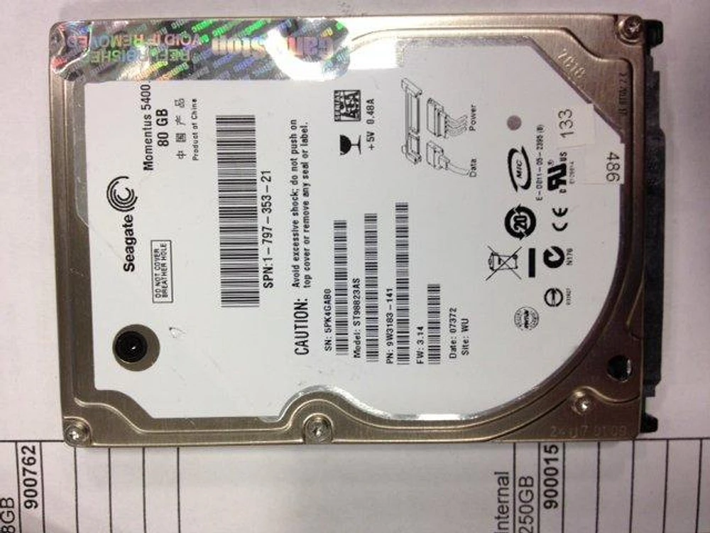 Seagate PlayStation 3 Internal Hard Drive 80GB