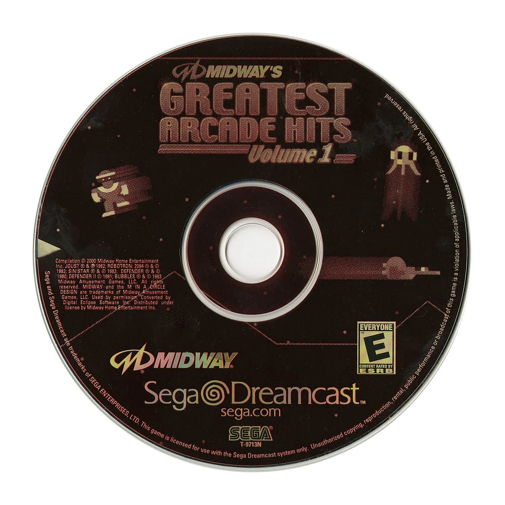 Midway's Greatest Arcade Hits Volume 1 - Sega Dreamcast
