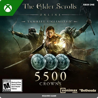 The Elder Scrolls Online Tamriel Unlimited Crowns 5,500 - Xbox One