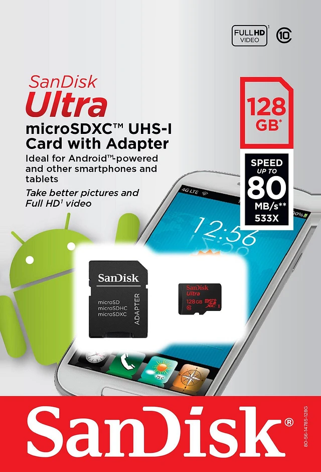 Sandisk 128gb Ultra Microsdxc Uhsi Memory Card With Adapter Cheap