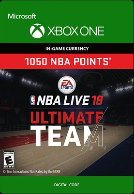 NBA Live 18 Ultimate Team Points 1,050 - Xbox One