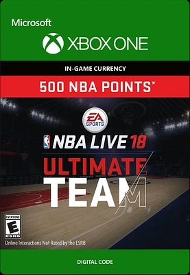 NBA Live 18 Ultimate Team Points 500 - Xbox One
