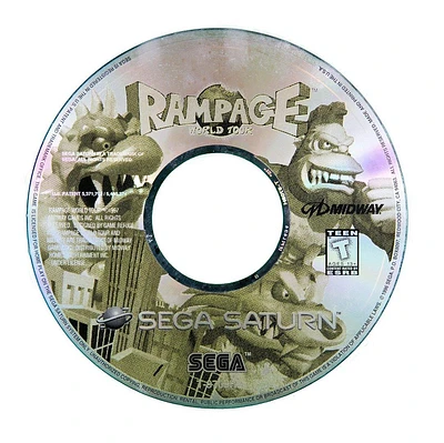 Rampage World Tour - Sega Saturn