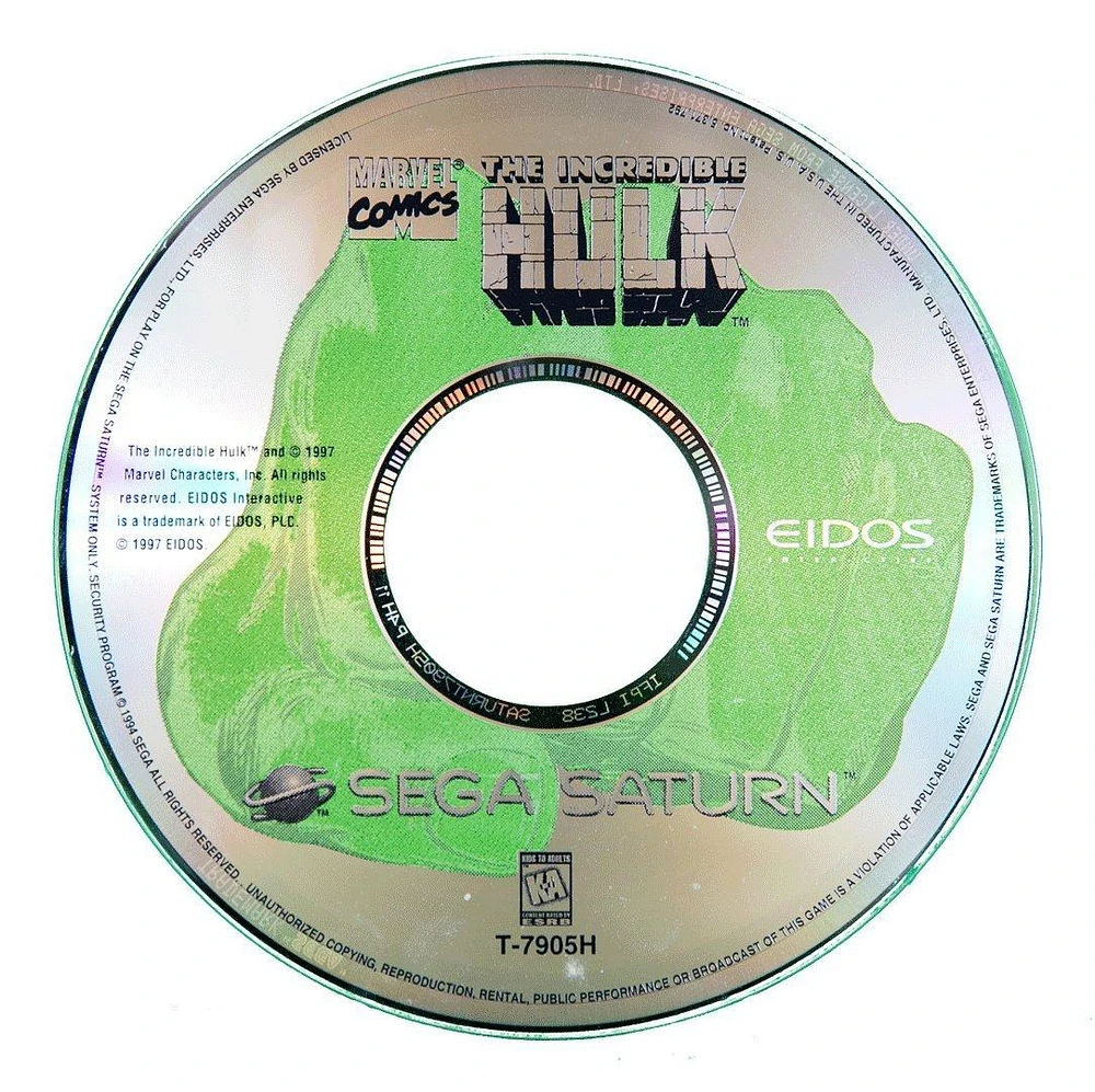 Eidos Interactive The Incredible Hulk: The Pantheon Saga - Sega Saturn |  The Market Place