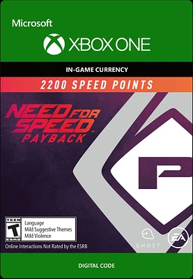 Need for Speed Payback Points 2,200 - Xbox One