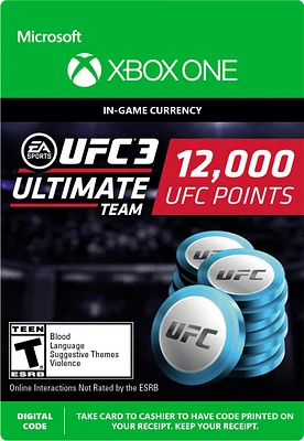 EA Sports UFC 3 Ultimate Team Points 12,000 - Xbox One