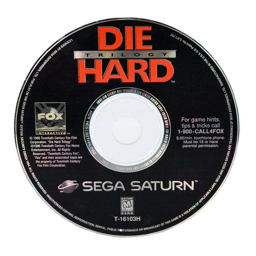 Fox Interactive Die Hard Trilogy - Sega Saturn | The Market Place