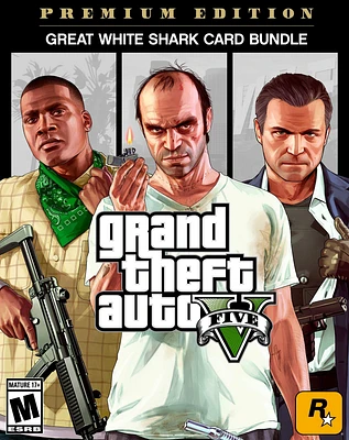 Grand Theft Auto V: Premium Edition and Great White Shark Card Bundle - PC