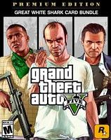 Grand Theft Auto V: Premium Edition and Great White Shark Card Bundle