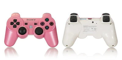 Sony DUALSHOCK 3 Recertified Custom Wireless Controller Pink and White