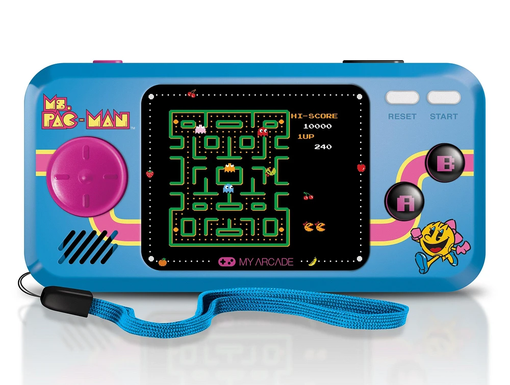 My Arcade Contra Pocket Player Handheld Portable Video Game System Ms. PAC-MAN