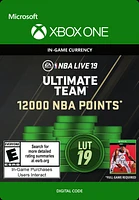 NBA Live 19 Ultimate Team Points 12,000 - Xbox One