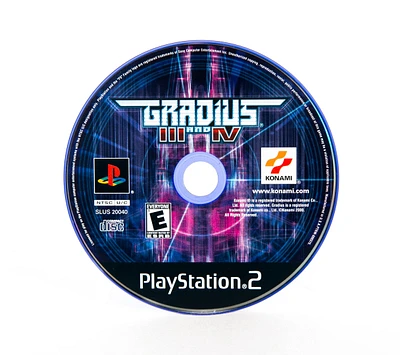 Gradius III and IV - PlayStation 2