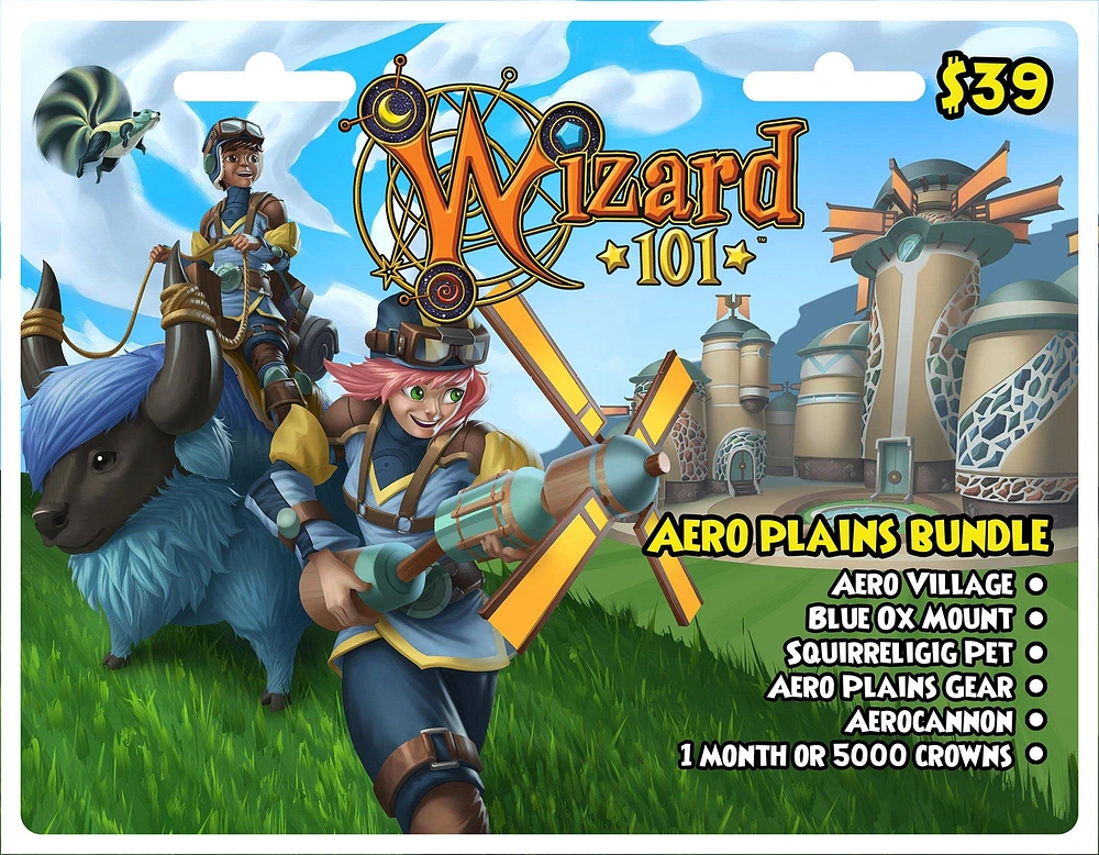 Wizard 101 Aero Plains Bundle Digital Card