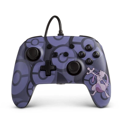 PowerA Enhanced Wired Controller for Nintendo Switch - Pokemon Mewtwo