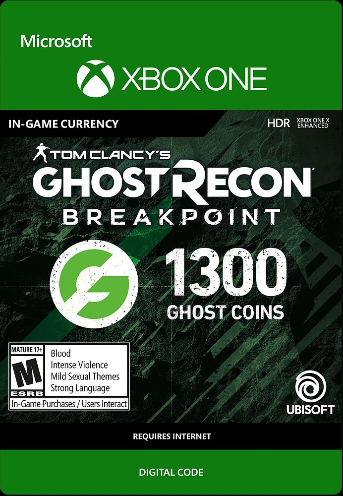 Tom Clancy's Ghost Recon Breakpoint Ghost Coins 1,300 - Xbox One