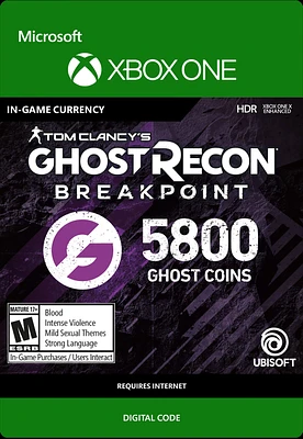 Tom Clancy's Ghost Recon Breakpoint Ghost Coins 5,800 - Xbox One