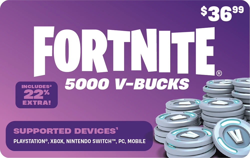 Fortnite V-Bucks 5,000