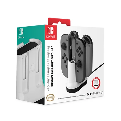 PDP Gaming Joy-Con Charging Shuttle for Nintendo Switch White
