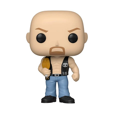 Funko POP! WWE: Stone Cold Steve Austin with Belt Metallic 3.75-in Vinyl Figure