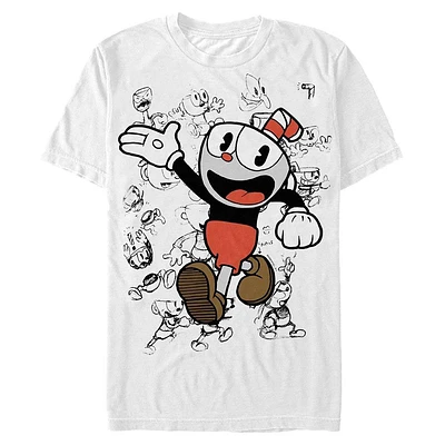 Cuphead Sketched Up T-Shirt
