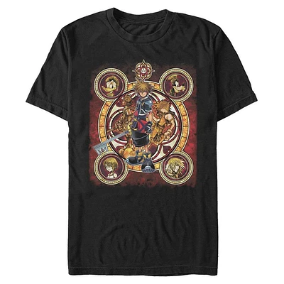 Kingdom Hearts Character Circle T-Shirt