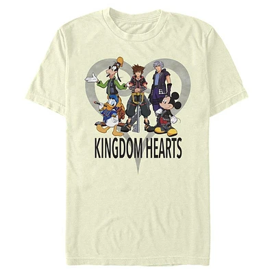 Kingdom Hearts Logo Background T-Shirt