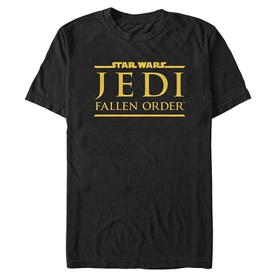 Star Wars Jedi: Fallen Order Stacked Gold Logo T-Shirt