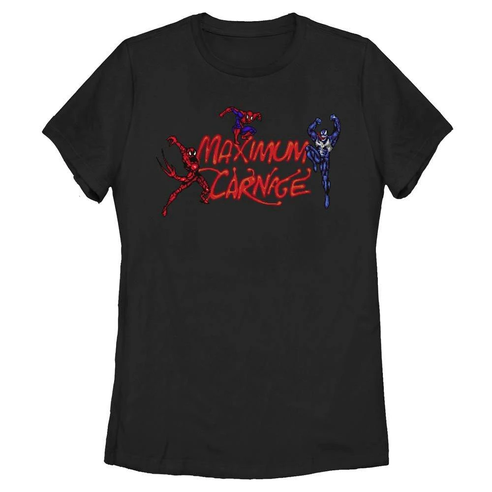 Marvel Maximum Carnage Title Screen Womens T-Shirt