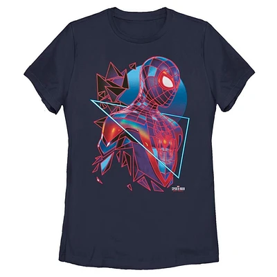 Marvel's Spider-Man: Miles Morales Geometric Womens T-Shirt