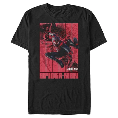 Marvel's Spider-Man: Miles Morales Glitched Panel T-Shirt