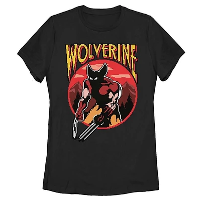 Marvel Wolverine NES Game Pixel Womens T-Shirt