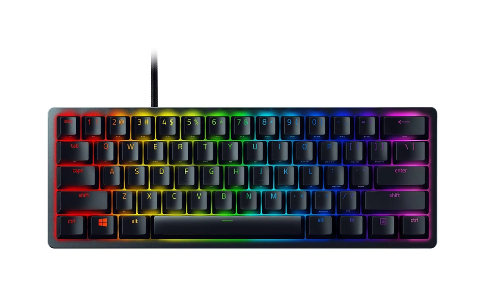 Razer Huntsman Mini 60 Percent Optical Gaming Keyboard (Clicky Purple Switch)