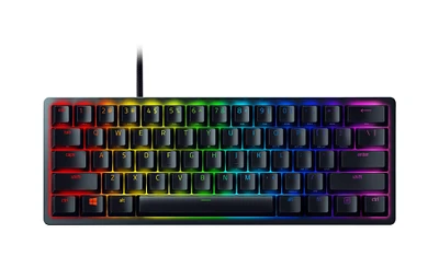 Razer Huntsman Mini 60 Percent Optical Gaming Keyboard (Clicky Purple Switch)