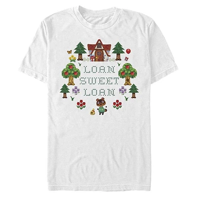 Animal Crossing Loan Sweet Loan Cross Stitch T-Shirt