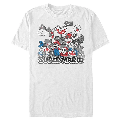 Super Mario Kingdom Characters T-Shirt