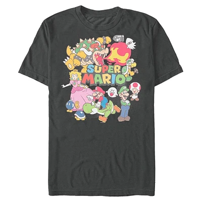 Super Mario Mushroom Kingdom Characters T-Shirt