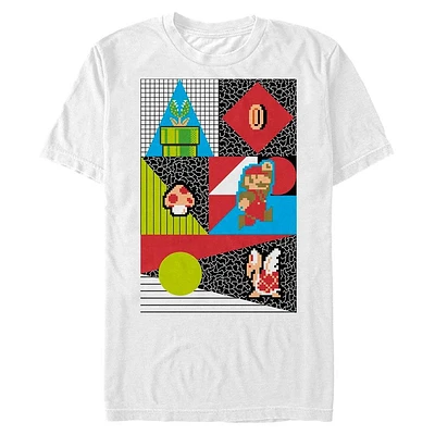 Super Mario Retro Pattern T-Shirt