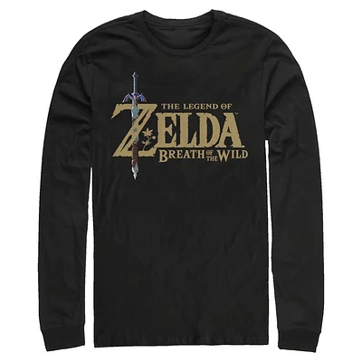 The Legend of Zelda Breath of the Wild Logo Long Sleeve T-Shirt