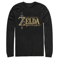 The Legend of Zelda Breath of the Wild Logo Long Sleeve T-Shirt