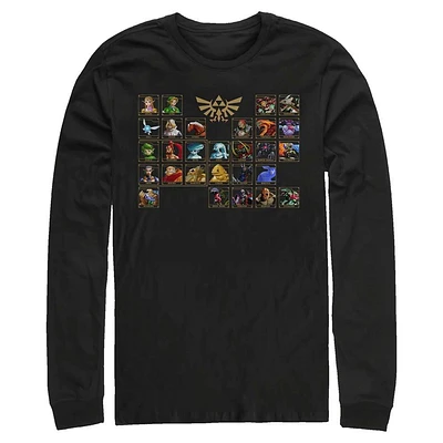 The Legend of Zelda Periodic Table Long Sleeve T-Shirt