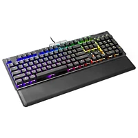 EVGA Z15 RGB Backlit LED Hot Swappable Kailh Speed Bronze Switches Mechanical Gaming Keyboard Linear Switches