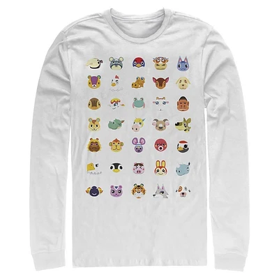 Animal Crossing New Horizons Character Icons Long Sleeve T-Shirt
