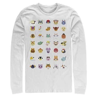 Animal Crossing New Horizons Character Icons Long Sleeve T-Shirt