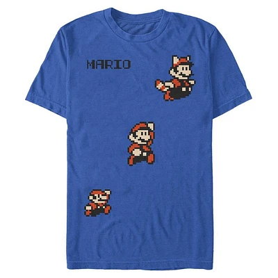 Super Mario Bros Flying 8-Bit T-Shirt