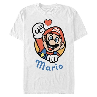Super Mario Bros Mario Heart T-Shirt