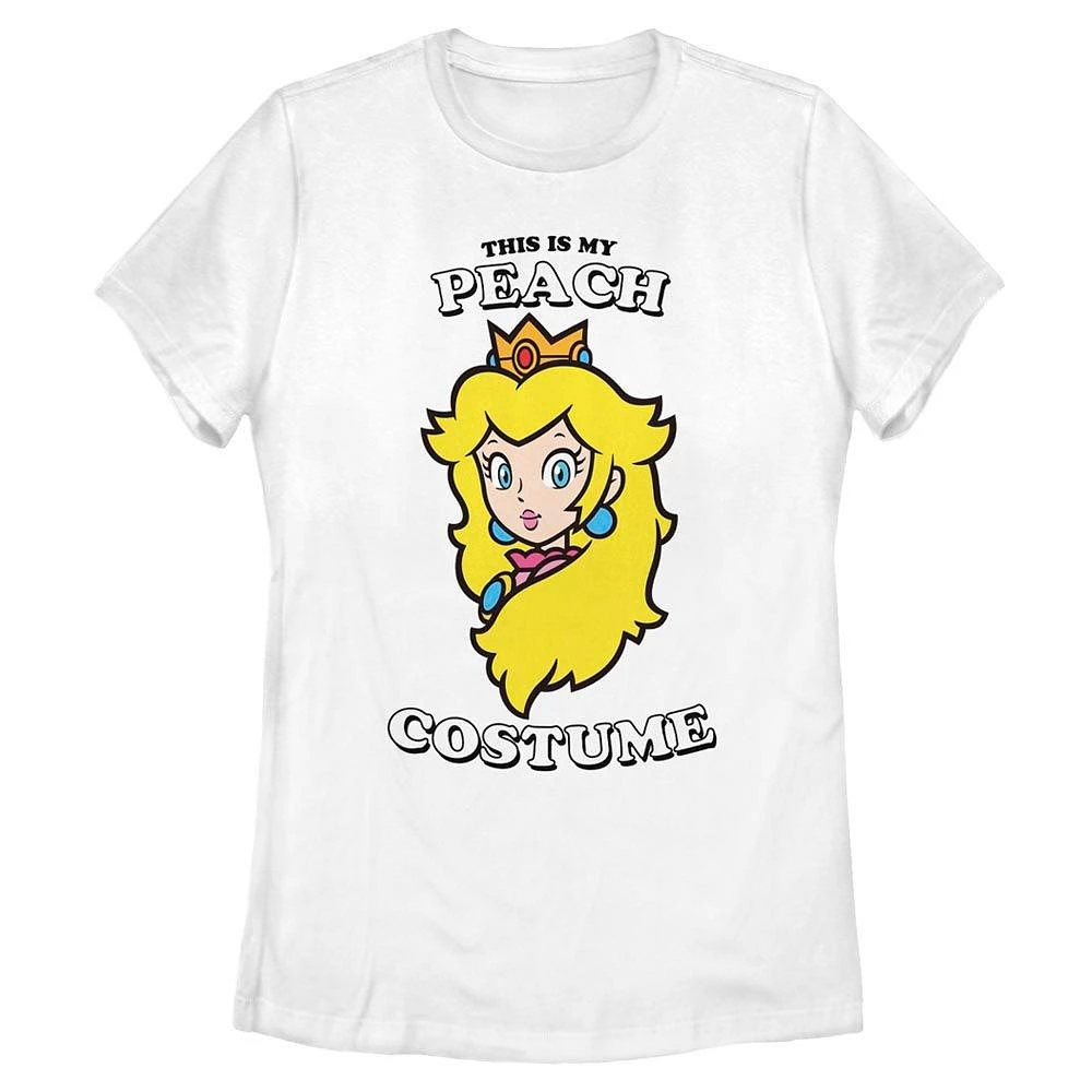 Super Mario Bros This is my Peach Costume Womens T-Shirt