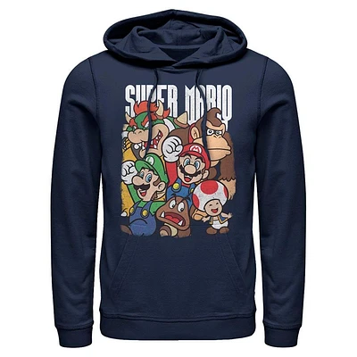 Super Mario Bros Group Hooded Sweatshirt
