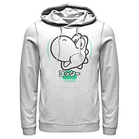 Super Mario Yoshi Outline Portrait Hooded Sweatshirt