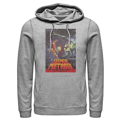 Super Metroid Game Cover Hooded Sweatshirt